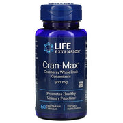 Life Extension Cran-Max dzērveņu augļu koncentrāts, 500 mg – 60 kapsulas