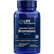 Life Extension Bromelīns ar speciālu pārklājumu, 500 mg – 60 veģetārās kapsulas ar zarnās šķīstošu apvalku