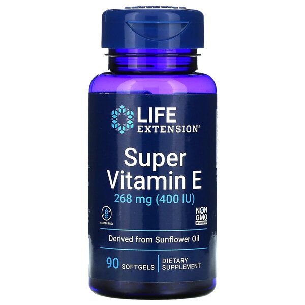 Life Extension Super E vitamīns, 268 mg – 90 kapsulas