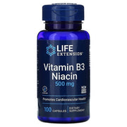 Life Extension B3 vitamīns niacīns, 500 mg - 100 kapsulas