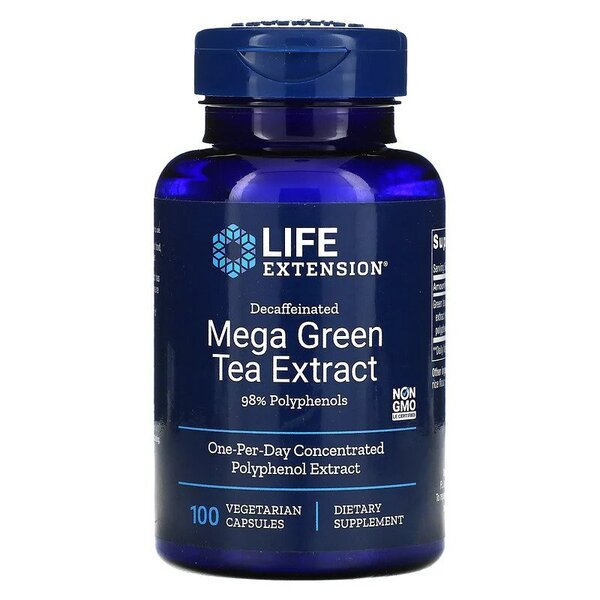 Life Extension Mega zaļās tējas ekstrakts – 100 kapsulas