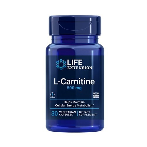 Life Extension L-karnitīns, 500 mg - 30 kapsulas