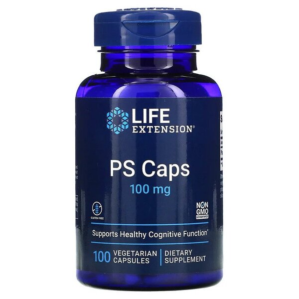 Life Extension PS kapsulas, 100 mg – 100 kapsulas