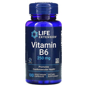 Life Extension B6 vitamīns, 250 mg - 100 kapsulas