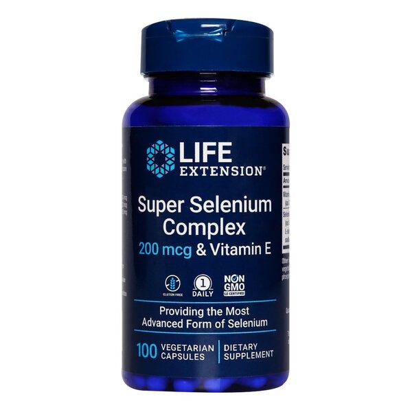 Life Extension Super selēna komplekss un E vitamīns – 100 kapsulas