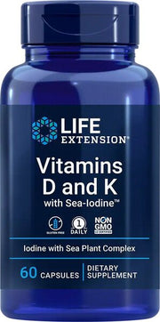 Life Extension Vitamins D K Sea Iodine 60 Caps – 60 kapsulas