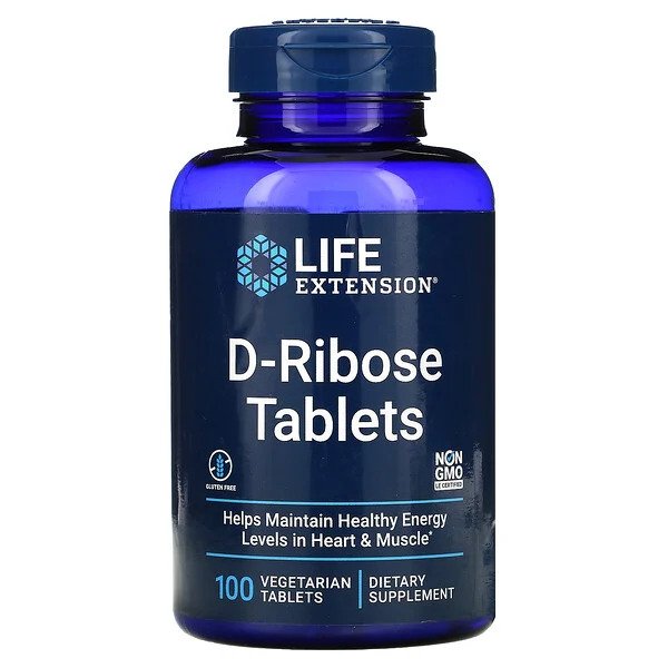 Life Extension D-ribozes tabletes – 100 veģetārās tabletes
