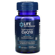 Life Extension Super Ubiquinol CoQ10 ar uzlabotu mitohondriju atbalstu, 50 mg - 30 kapsulas
