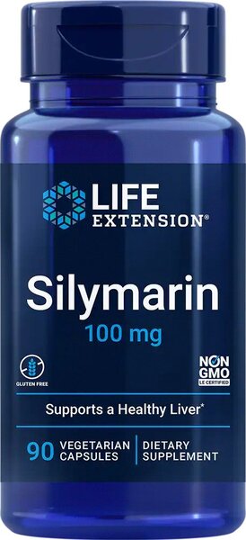 Life Extension Silimarīns, 100 mg - 90 kapsulas