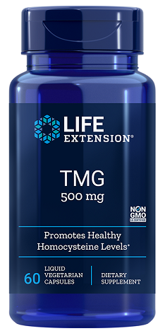 Life Extension TMG, 500 mg — 60 mīkstās želejas kapsulas