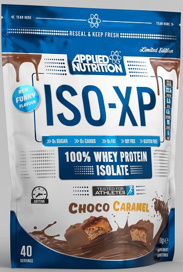 Applied Nutrition ISO - XP, šokolādes karameļu garšas pulveris – 1000 g