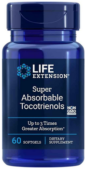 Life Extension īpaši labi absorbējamie tokotrienoli – 60 kapsulas