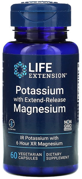 Life Extension Potassium Extend Release Magnesium 60 – 60 kapsulas