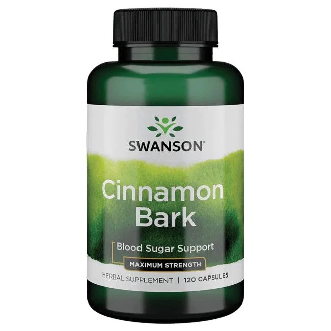 Swanson kanēļa mizas ekstrakts, maksimālais stiprums – 120 kapsulas
