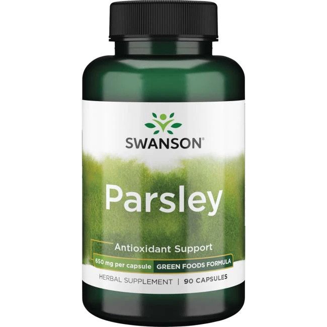 Swanson Parsley, 650 mg – 90 kapsulas