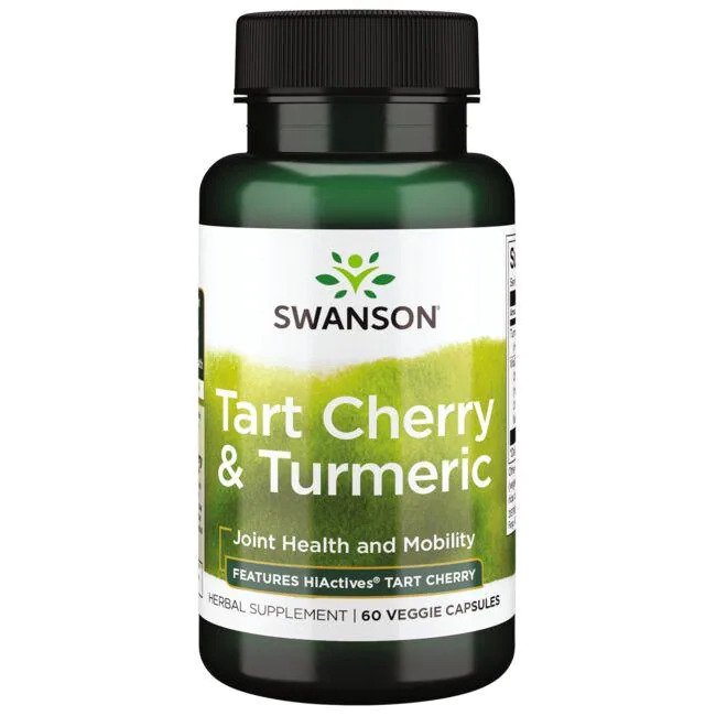 Swanson Tart Cherry & Turmeric – 60 kapsulas
