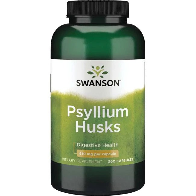 Swanson Psyllium sēnalas, 610 mg – 300 kapsulas