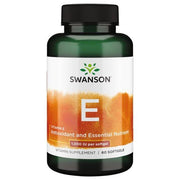 Swanson E vitamīns, 1000 SV – 60 mīkstās kapsulas