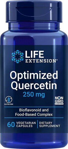 Life Extension optimizētais kvercetīns, 250 mg - 60 kapsulas