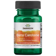 Swanson beta karotīns (A vitamīns), 10 000 SV – 250 kapsulas