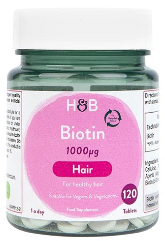 Holland & Barrett biotīns, 1000 mcg – 120 tabletes