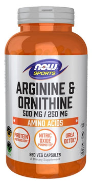 Produkto nuotrauka: NOW Foods Arginine & Ornithine - 250 kapsulių