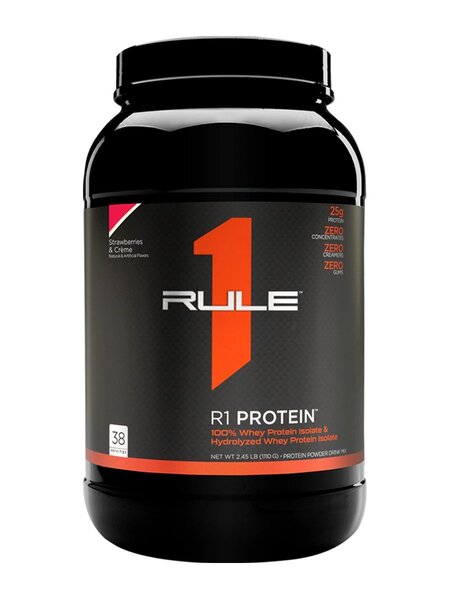 Rule One R1 proteīna šokolāde ar zemenēm un krēmu - 1110 g