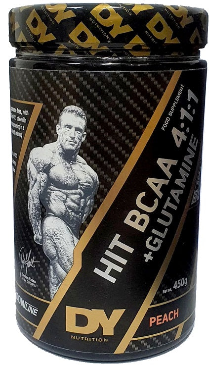Dorian Yates HIT BCAA 4:1:1 + Glutamīns, persiku garša - 450 g