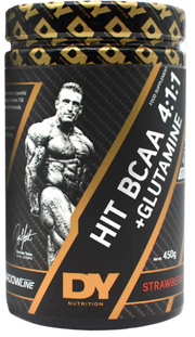 Dorian Yates HIT BCAA 4:1:1 + Glutamīns, zemeņu garša - 450 g