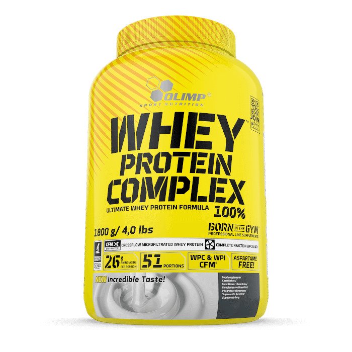 Olimp Nutrition sūkalu olbaltumvielu komplekss 100%, vaniļas garša – 1800 g