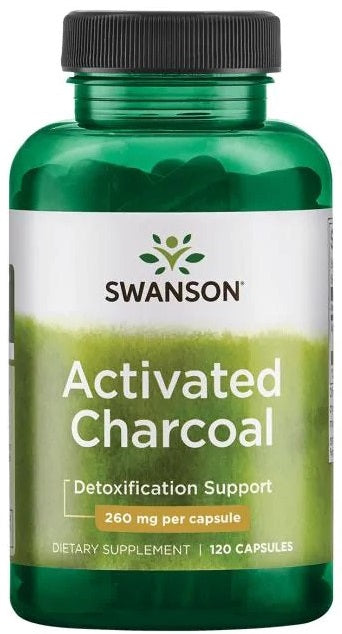 Swanson aktivētā ogle, 260 mg – 120 kapsulas