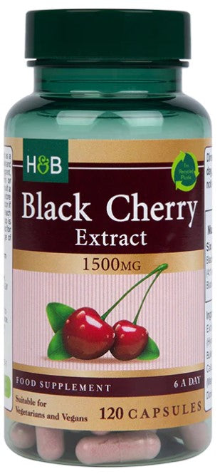 Holland & Barrett melno ķirša ekstrakts, 1500 mg – 120 kapsulas
