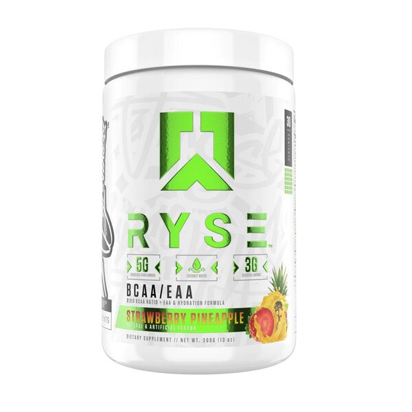 RYSE BCAA + EAA, zemeņu un ananasu garša – 369 g