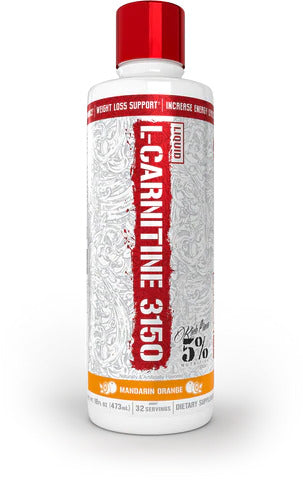5% Nutrition šķidrais L-karnitīns 3150 – Legendary Series, mandarīnu-apelsīnu garša – 473 ml.