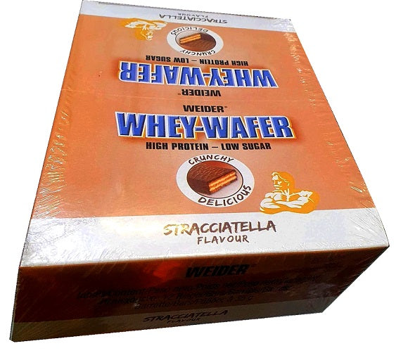 Weider Whey – vafele, Stracciatella – 12 x 35g