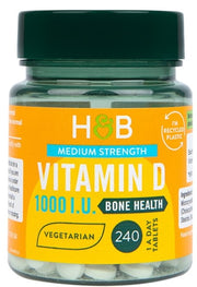 Holland & Barrett D vitamīns, 25 mcg – 240 tabletes