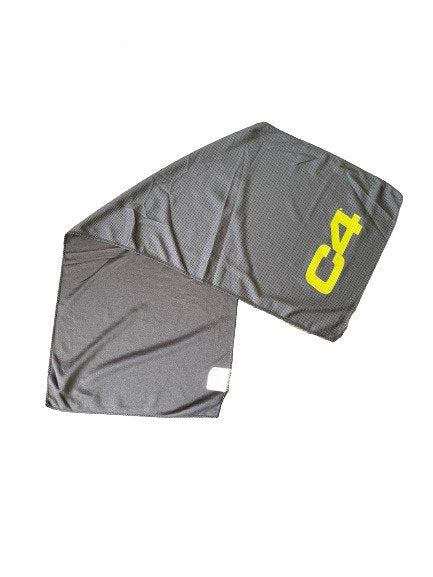 Cellucor C4 Alpha sporta dvielis, melns un dzeltens – 80 x 30 cm