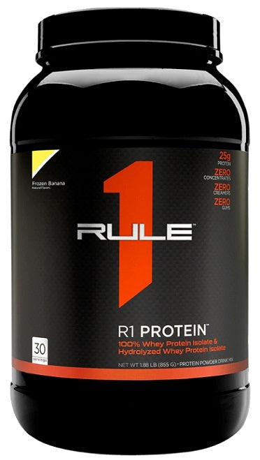 Rule One R1 proteīna ēdiens, saldēts banāns — 855 g