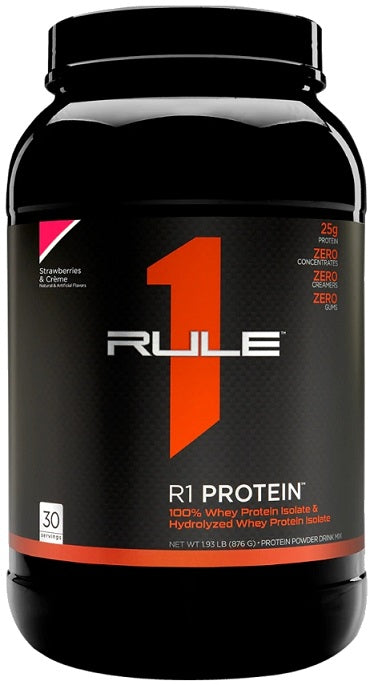 Rule One R1 proteīna dzēriens ar zemenēm un krēmu – 876 g