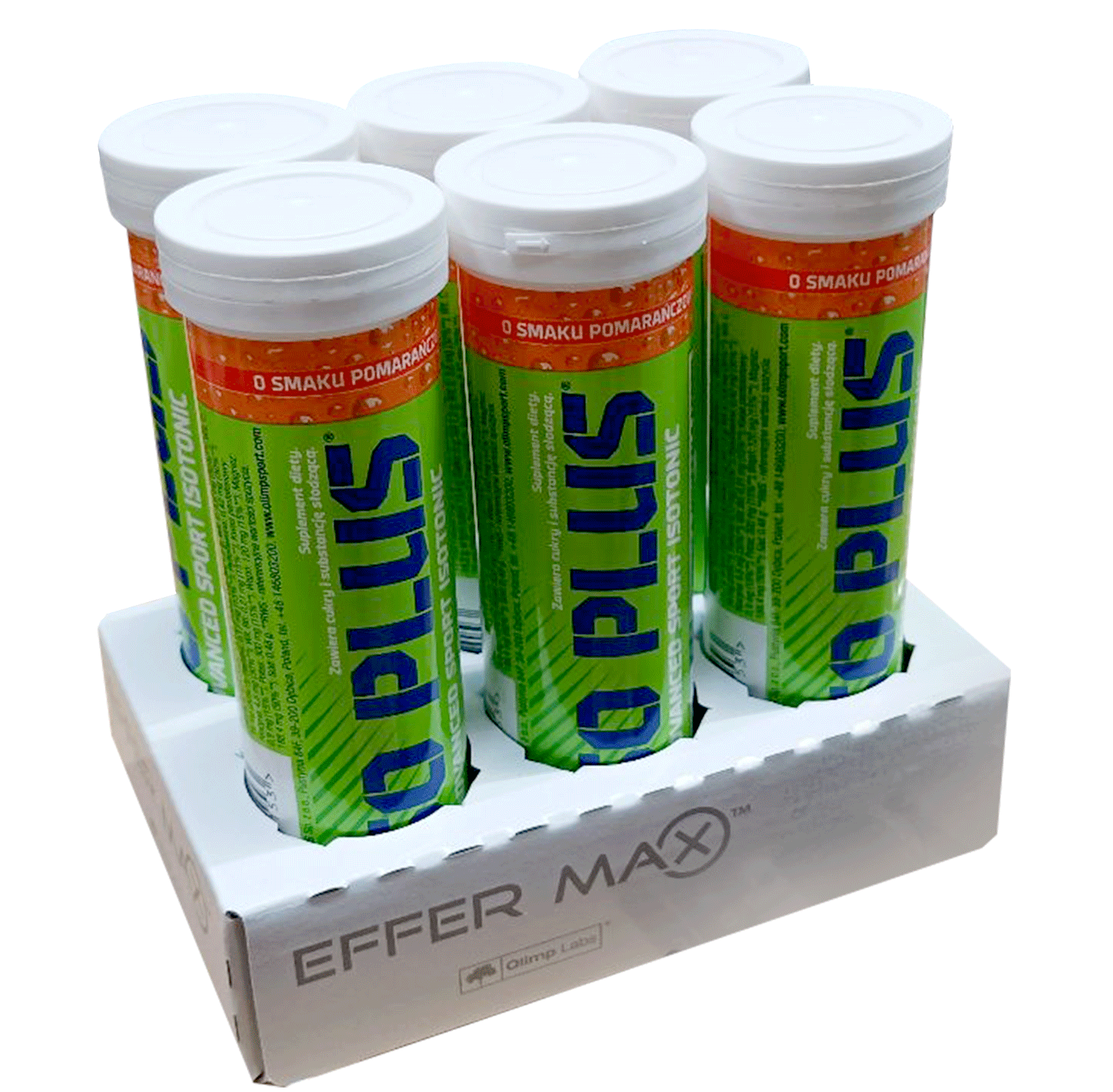 Olimp Nutrition Iso Plus putojošās tabletes, apelsīnu garša - 6 x 10 tabletes