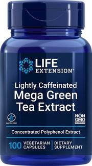 Life Extension viegli kofeīna mega zaļās tējas ekstrakts – 100 kapsulas