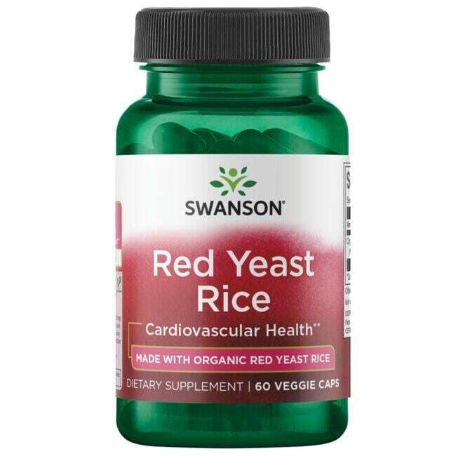 Swanson sarkano rauga rīsi, 600 mg – 60 kapsulas