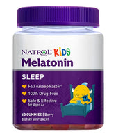 Natrol Kids melatonīns, ogu garša – 60 košļājamās pastilas
