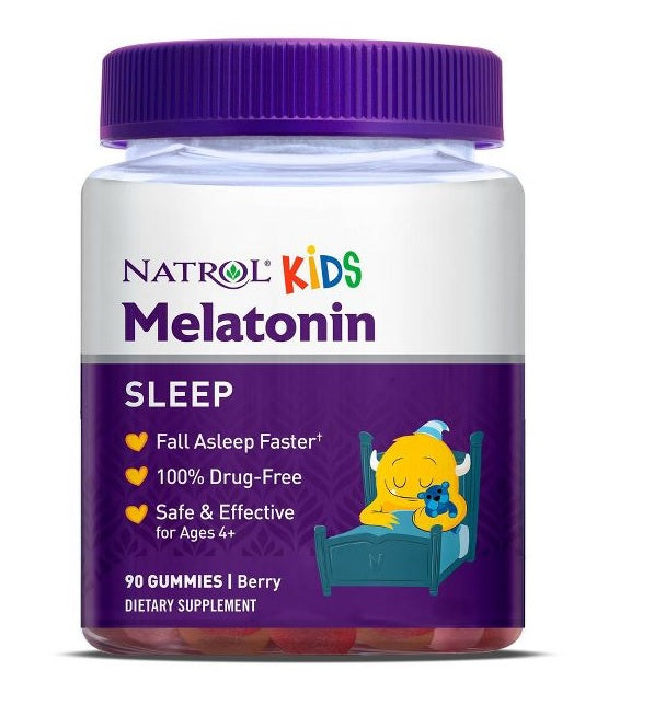 Natrol Kids melatonīns, ogu garša – 90 gumijas konfektes