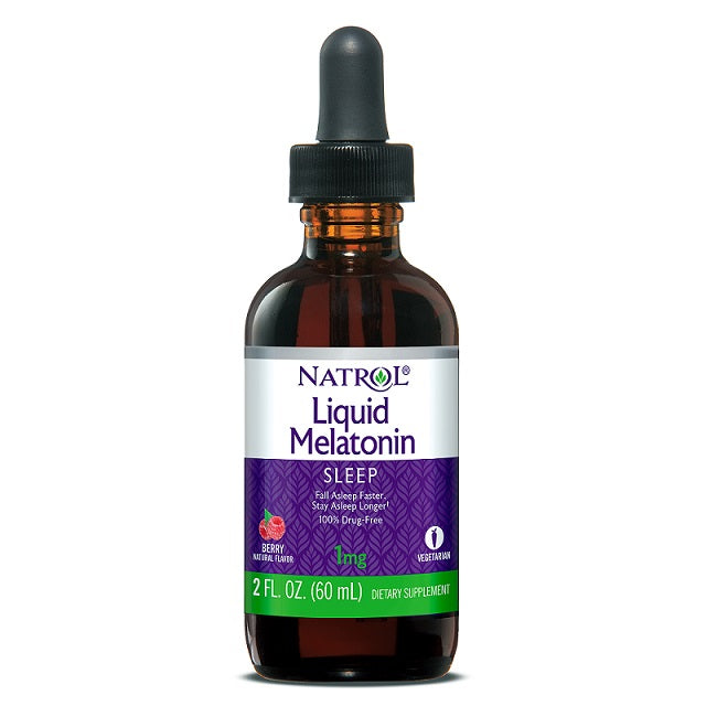 Natrol šķidrais melatonīns ar ogu garšu – 60 ml.