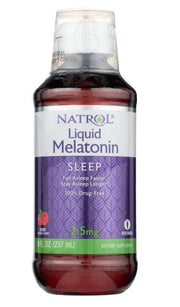 Natrol šķidrais melatonīns, ogu garša — 237 ml.