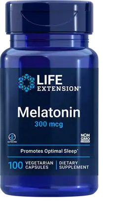 Life Extension melatonīns, 300 mcg - 100 kapsulas