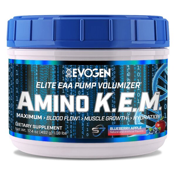 Evogen Amino K.E.M. EAA, melleņu un ābolu garša – 492 g