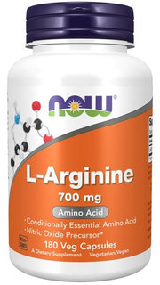 NOW Foods L-arginīns, 700 mg – 180 kapsulas