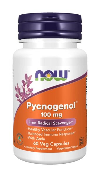 Produkto nuotrauka: NOW Foods Pycnogenol, 100mg - 60 kapsulių
